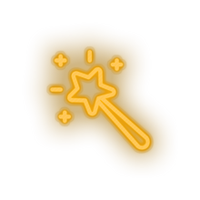 Load image into Gallery viewer, warm_white video game magic wand led neon factory
