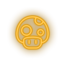 Load image into Gallery viewer, warm_white video game mario mushroom 1 led neon factory