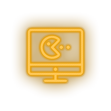 Load image into Gallery viewer, warm_white video game monitor led neon factory