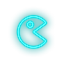 Load image into Gallery viewer, ice_blue video game pacman led neon factory