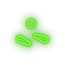 Load image into Gallery viewer, green video game pinball led neon factory