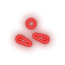 Load image into Gallery viewer, red video game pinball led neon factory