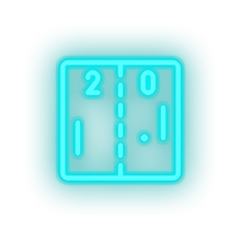 Load image into Gallery viewer, ice_blue video game ping pong led neon factory