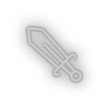 Load image into Gallery viewer, white video game sword led neon factory