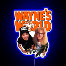 Load image into Gallery viewer, Wayne s World RGB neon sign blue