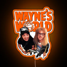 Load image into Gallery viewer, Wayne s World RGB neon sign orange
