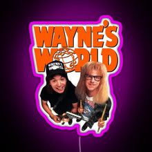 Load image into Gallery viewer, Wayne s World RGB neon sign  pink