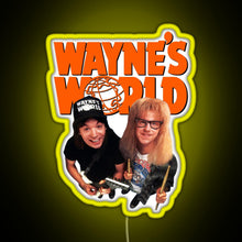 Load image into Gallery viewer, Wayne s World RGB neon sign yellow