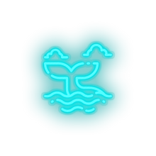 Load image into Gallery viewer, ice_blue whale led animal beach holiday summer tail vacation whale neon factory