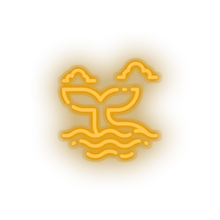 Load image into Gallery viewer, warm_white whale led animal beach holiday summer tail vacation whale neon factory
