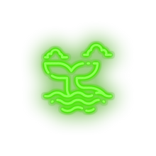 Load image into Gallery viewer, whale Animal beach holiday summer tail vacation whale Neon led factory