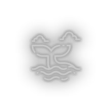 Load image into Gallery viewer, white whale led animal beach holiday summer tail vacation whale neon factory