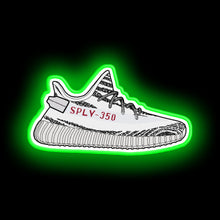 Load image into Gallery viewer, Yeezy 350 Boost Zebra Minimalist Illustration  neon sign