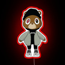 Load image into Gallery viewer, yeezy bear RGB neon sign red