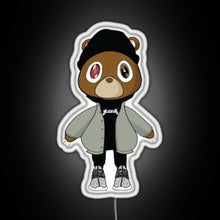 Load image into Gallery viewer, yeezy bear RGB neon sign white