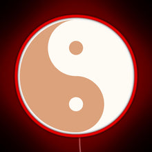Load image into Gallery viewer, Yin Yang Minimalist boho design RGB neon sign red