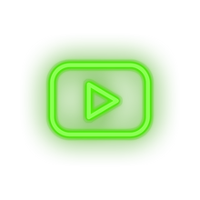 Load image into Gallery viewer, green youtube social network brand logo led neon factory