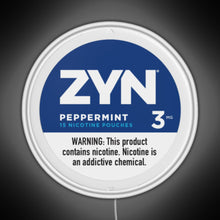 Load image into Gallery viewer, Zyn Peppermint 3mg RGB neon sign white