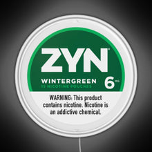 Load image into Gallery viewer, Zyn Wintergreen 6mg RGB neon sign white