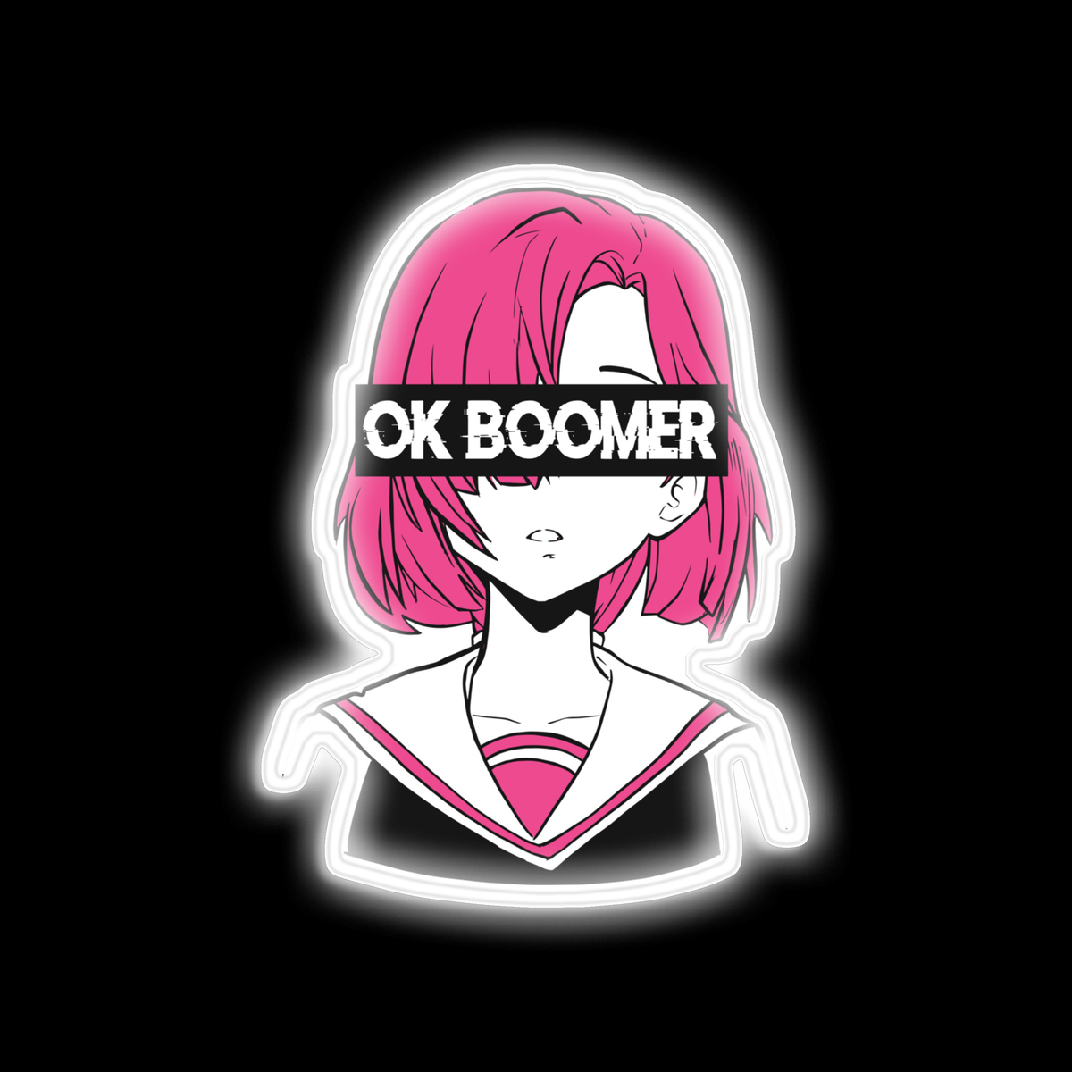 Ok Boomer Anime neon sign USD165