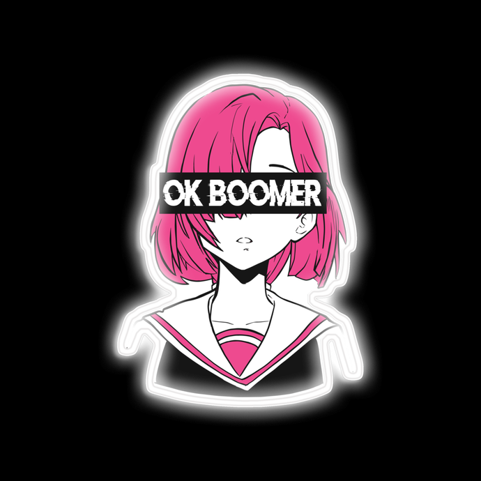 Ok Boomer Anime neon sign USD165