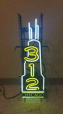 312 neon beer sign