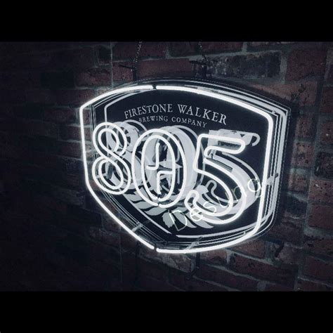 805 neon beer sign