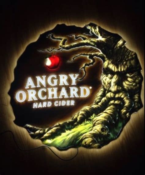 Angry orchard light up sign