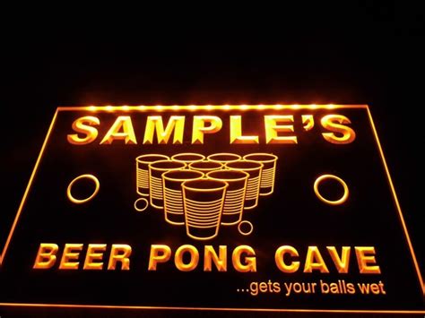 Beer cave led sign