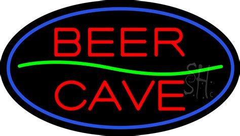 Beer cave neon sign