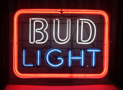 Bud light neon sign vintage