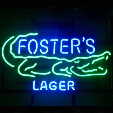 Fosters neon beer sign