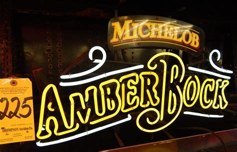 Michelob amber bock neon sign