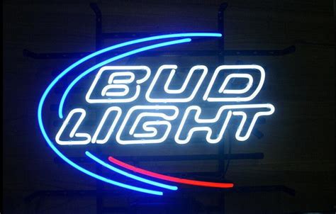 Neon beer signs bud light