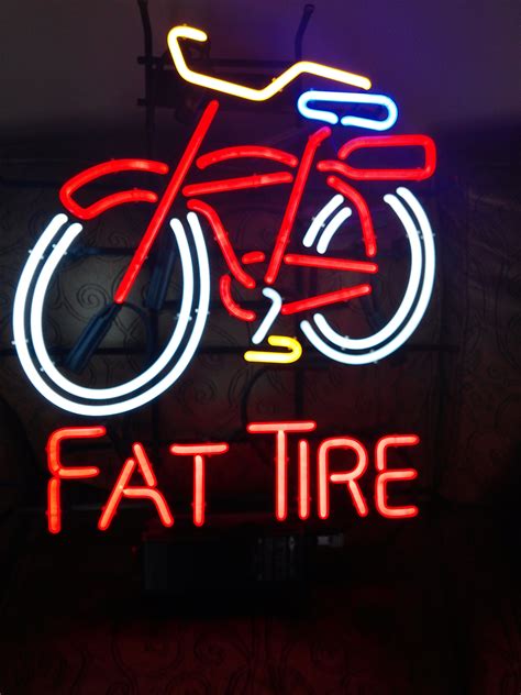 Fat tire neon sign for sale