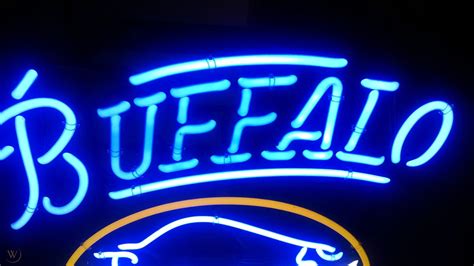 Buffalo sabres neon beer sign