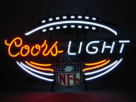 Coors light nfl neon sign