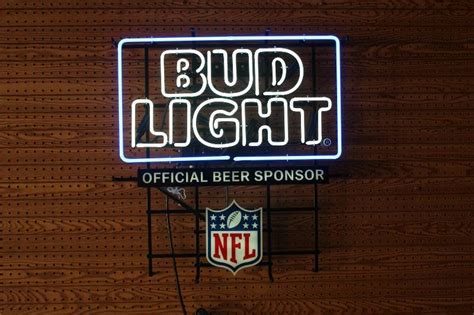 Bud light official beer sponsor neon sign
