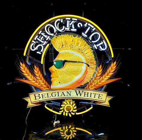 Shock top belgian white neon sign