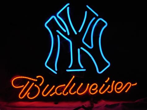 Yankees budweiser neon signs