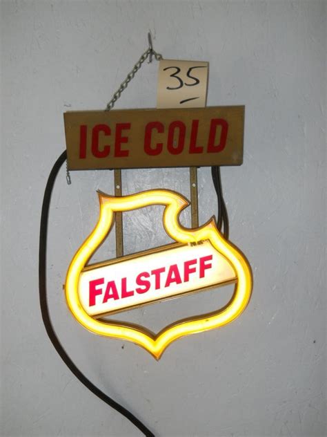 Falstaff neon beer sign