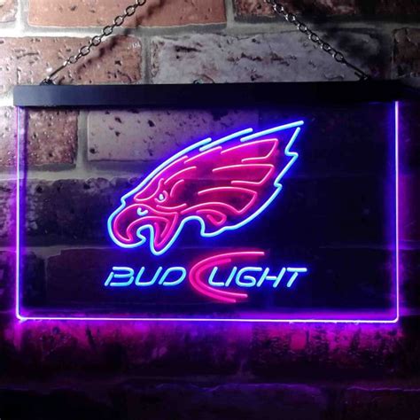 Eagles bud light neon sign