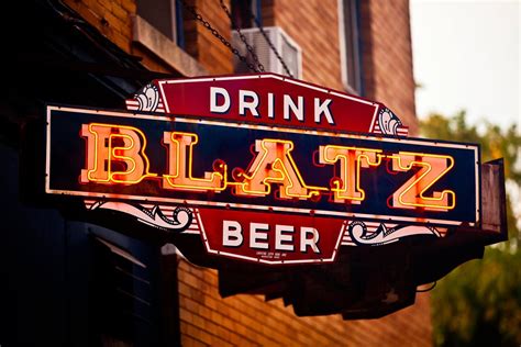 Blatz neon sign