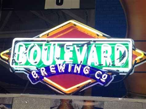 Boulevard brewing neon sign