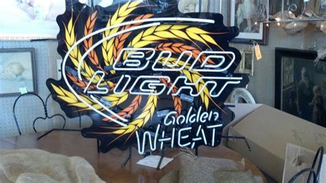 Bud light golden wheat neon sign