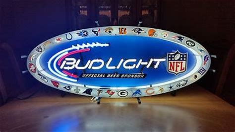 Bud light nfl neon sign all teams