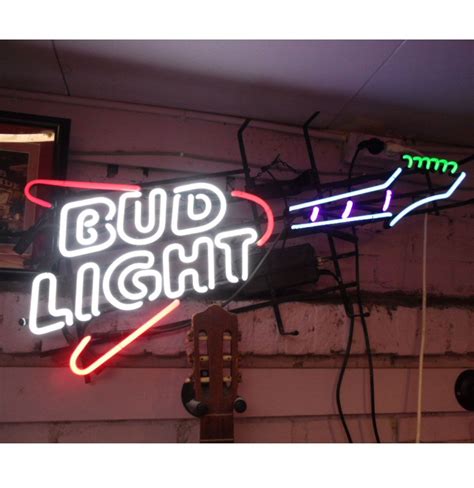 Bud light neon guitar