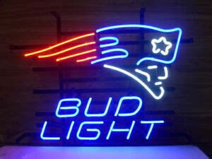 Bud light patriots neon sign