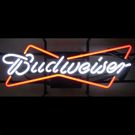 Budweiser bowtie neon light