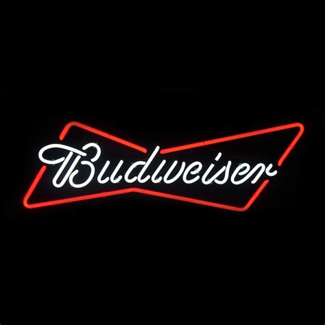 Budweiser bowtie neon